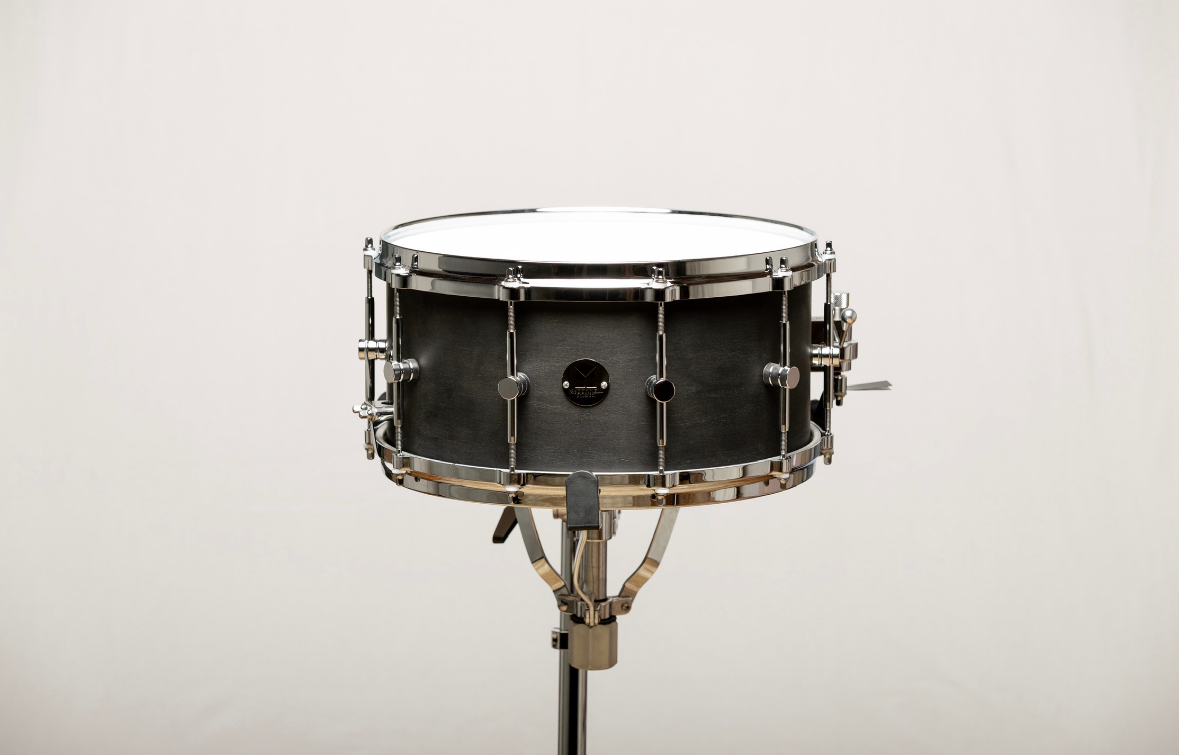 7 X 14 8-ply Matte Black Maple Snare Drum